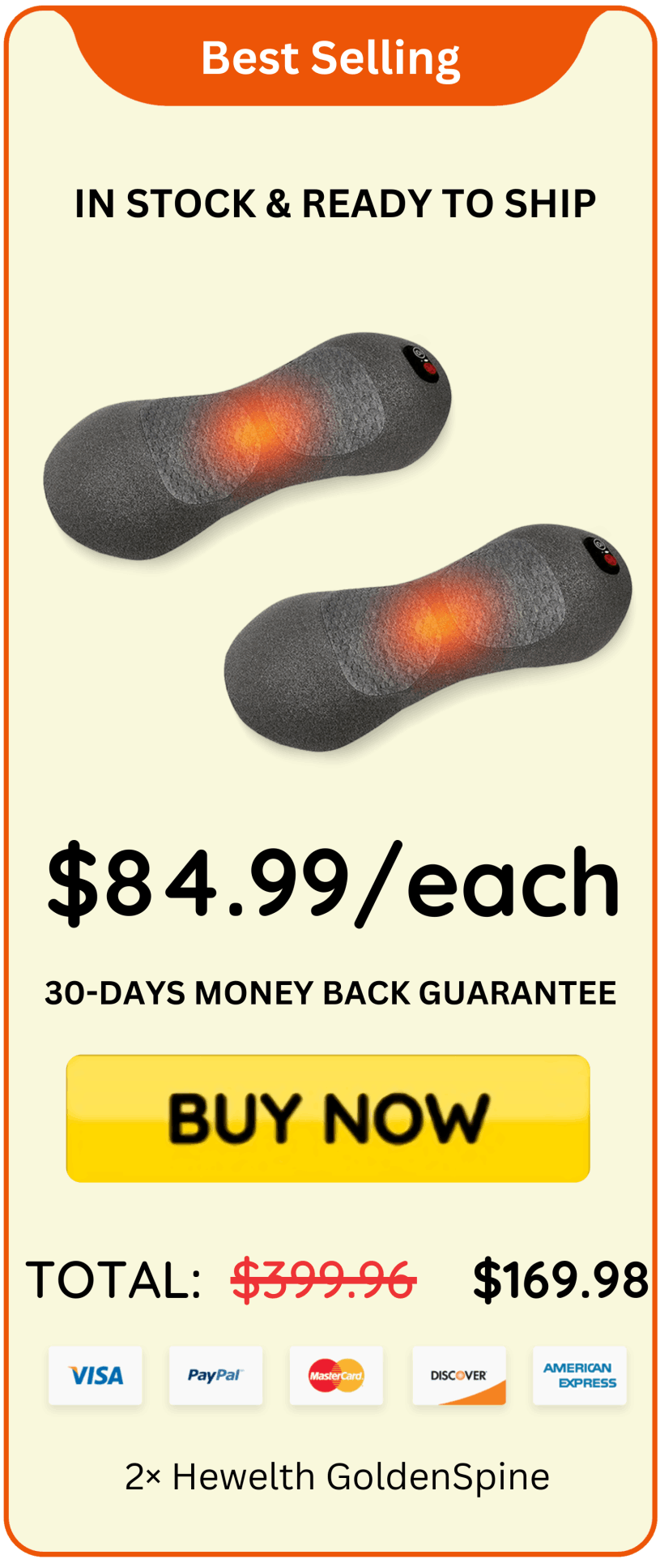 Hewelth GoldenSpine offer price 